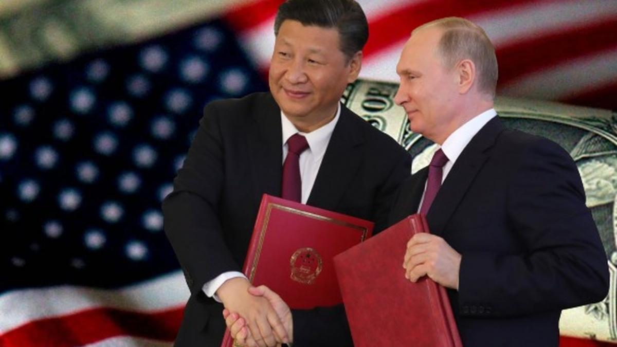 Путин и Си Цзинь Пин отказ от доллара