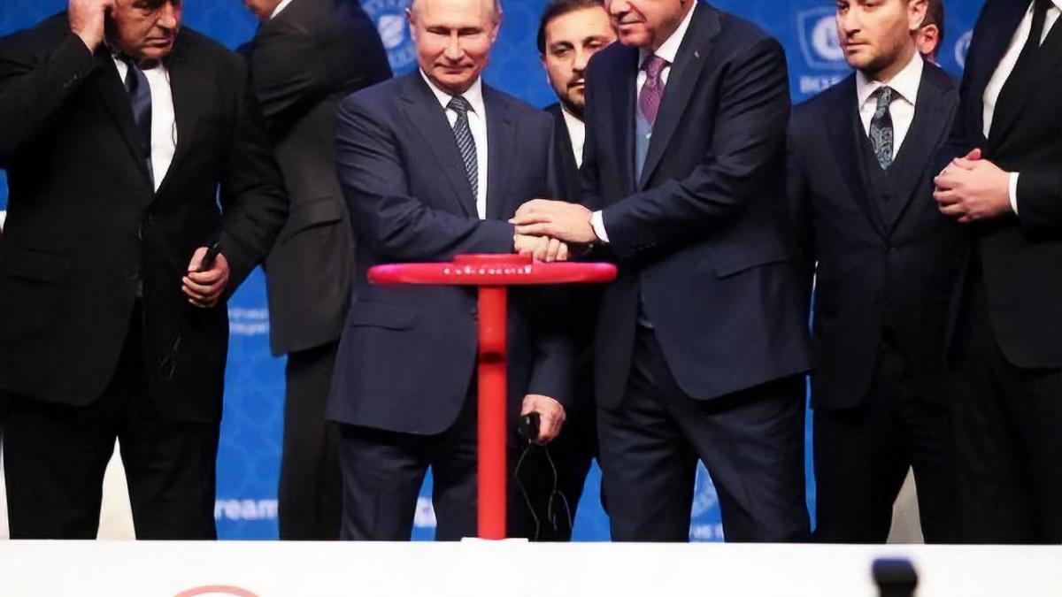Путин и Эрдоган запустили "Турецкий поток" Путин и Эрдоган
