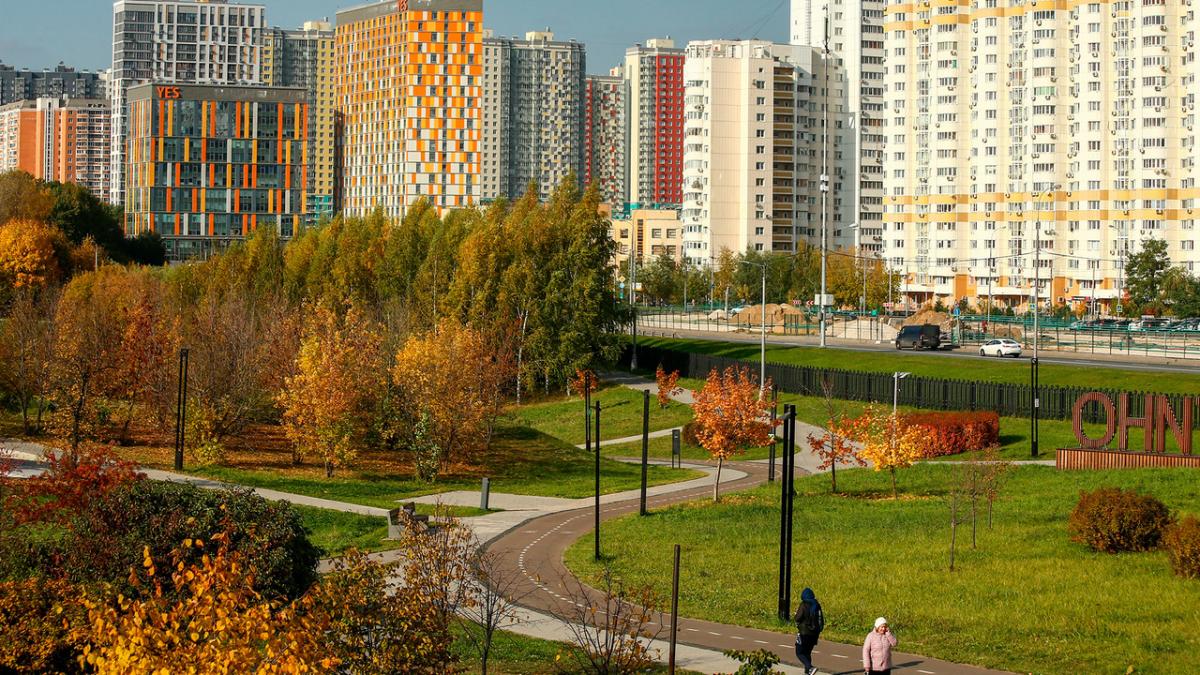 Жилой район Москвы Высотные дома