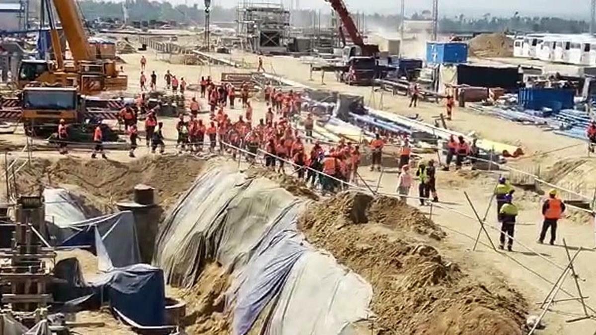 На строительстве Амурского ГПЗ произошли массовые беспорядки Стройплощадка