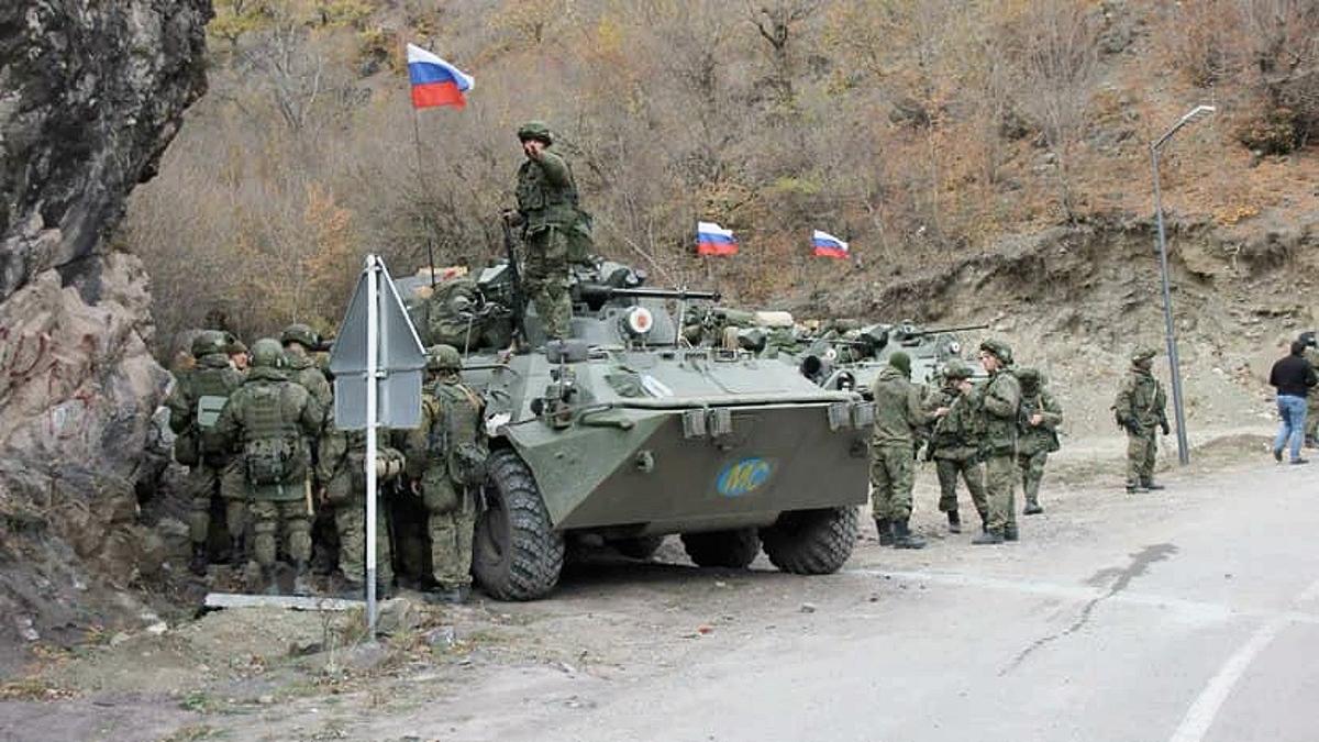 Российские военнослужащие в Карабахе Российские миротворцы