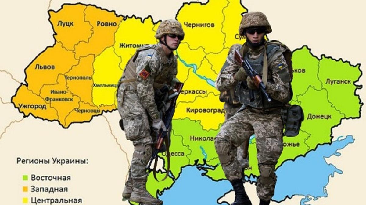 Карта Украины НАТО на Украине
