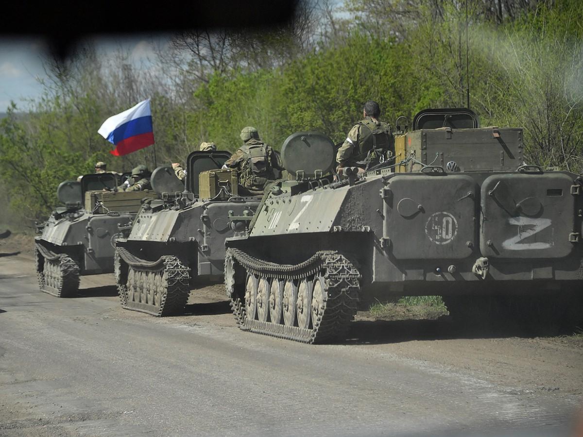 колонна российской военной техники