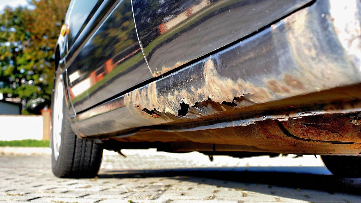 Ржавые пороги Коррозия пороги автомобиль