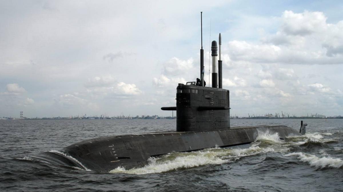 Российская подлодка проекта Лада Подводная лодка в море