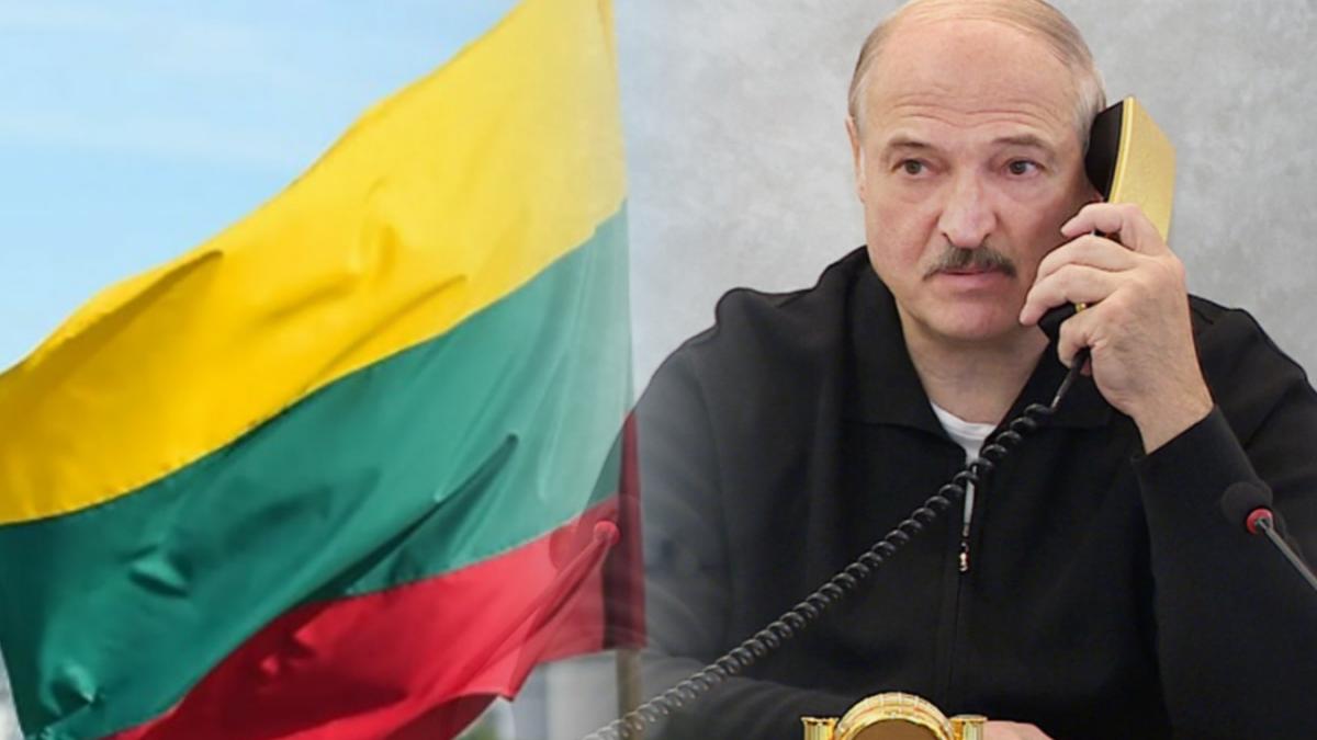 Литва флаг и Александр Лукашенко Александр Лукашенко Литва