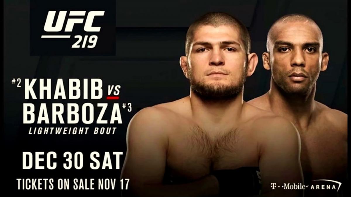 Бой Хабиб Нурмагомедов Эдсон Барбоза 3031 декабря 2017