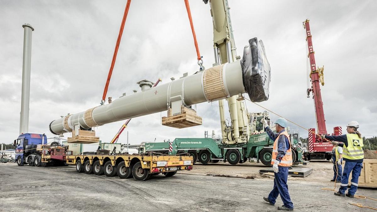 Фото со строительства газопровода "Северный поток-2" Строительство газопровода "Северный поток-2"