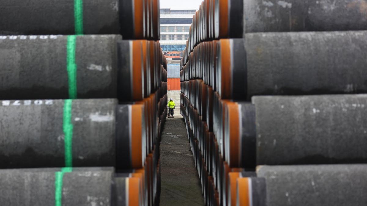 Участки газопровода Nord Stream 2 в балтийском порту Мукран Суд Германии вынес решение по «Северному потоку - 2»