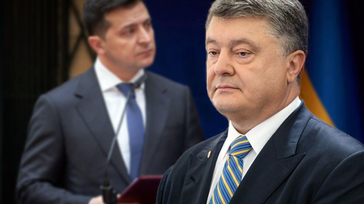 бывший президент Украины Пётр Порошенко и действующий украинский лидер Владимир Зеленский Порошенко и Зеленский картинки