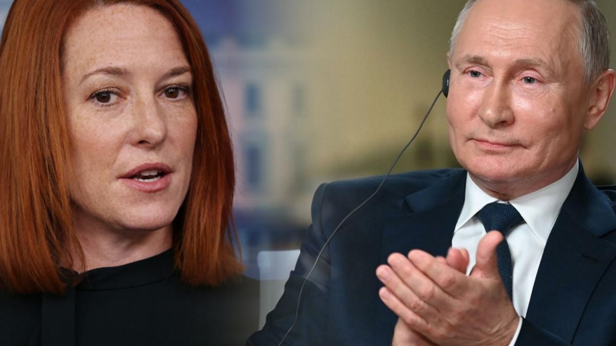 Джен Псаки и Владимир Путин В США извратили комплимент Путина о красоте Псаки