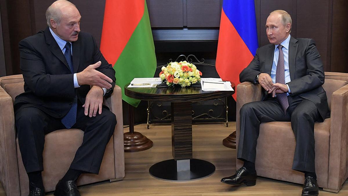 Встреча Путина и Лукашенко в Сочи Владимир Путин и Александр Лукашенко