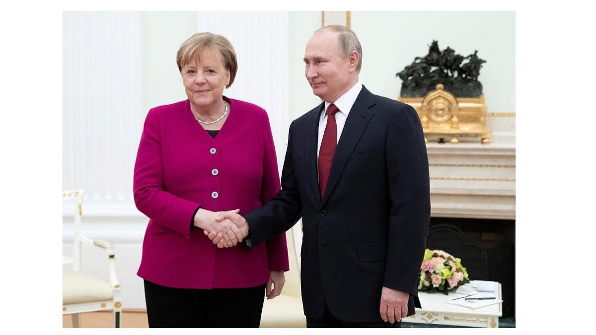Владимир Путин и Ангела Меркель Путин и Меркель