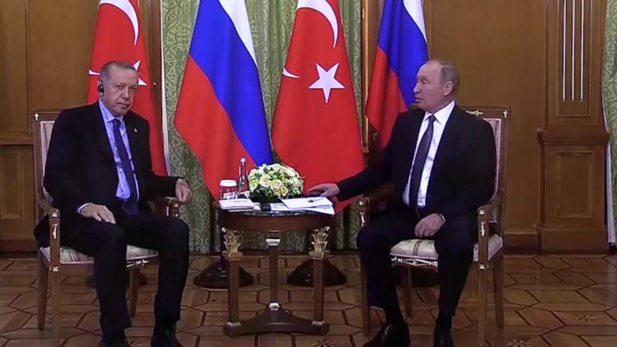 Путин и Эрдоган в Сочи Песков объяснил, почему в Сочи не развесили турецкие флаги к приезду Эрдогана