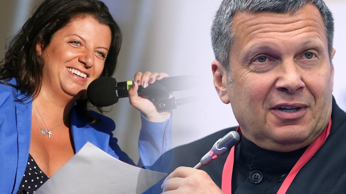 Маргарита Симоньян и Владимир Соловьёв Симоньян призывает закрыть Youtube в России, если канал Соловьёва будет заблокирован