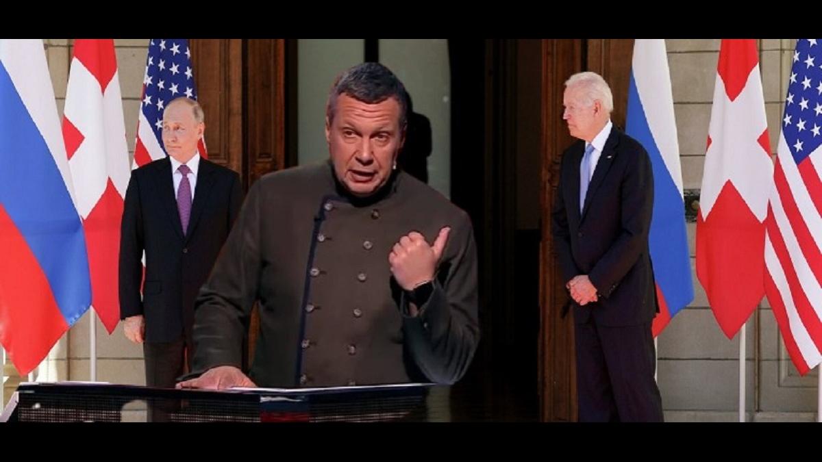 Соловьев Соловьев о встрече Путина и Байдена
