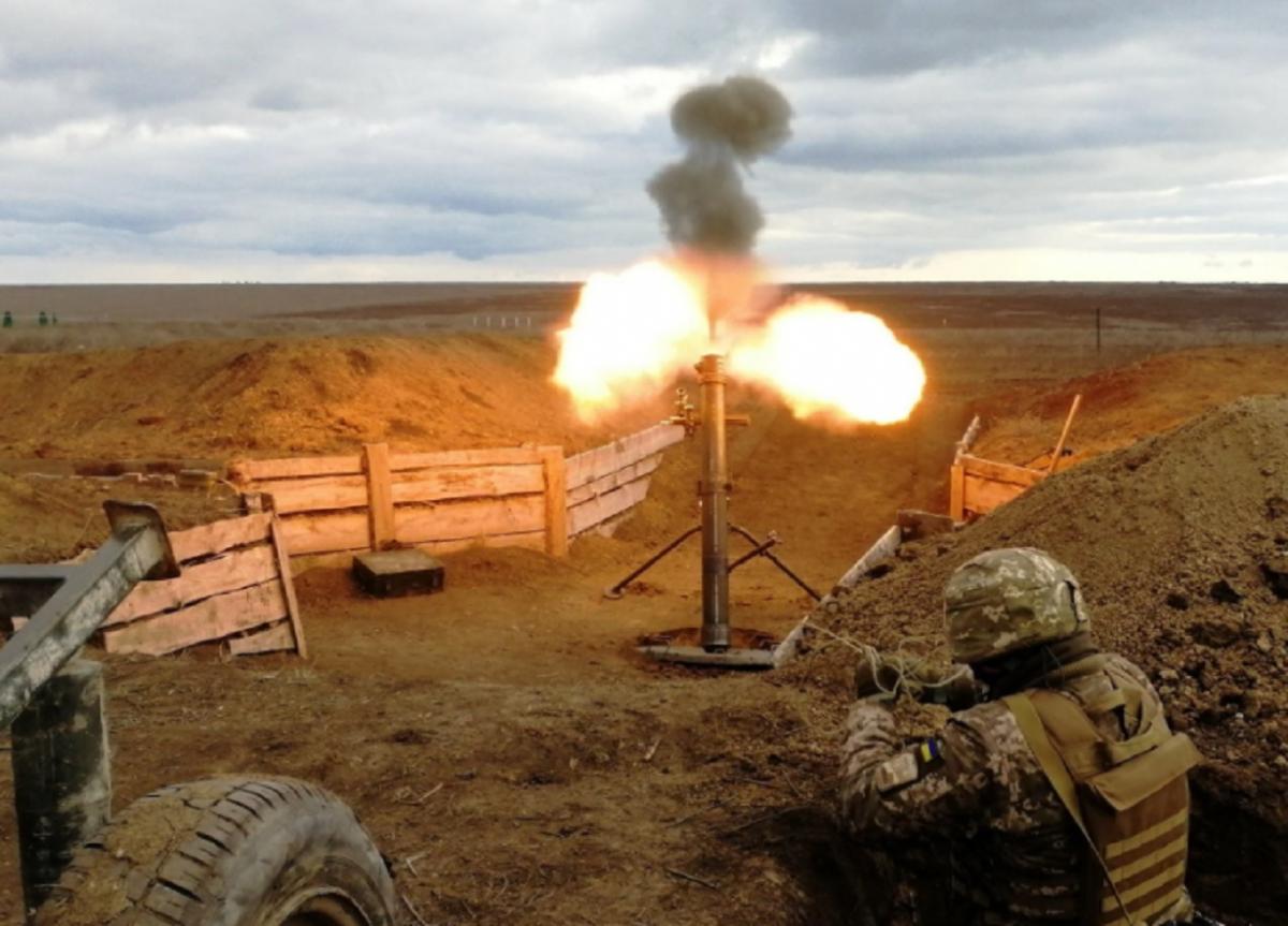 ВСУ война в Донбассе стреляют