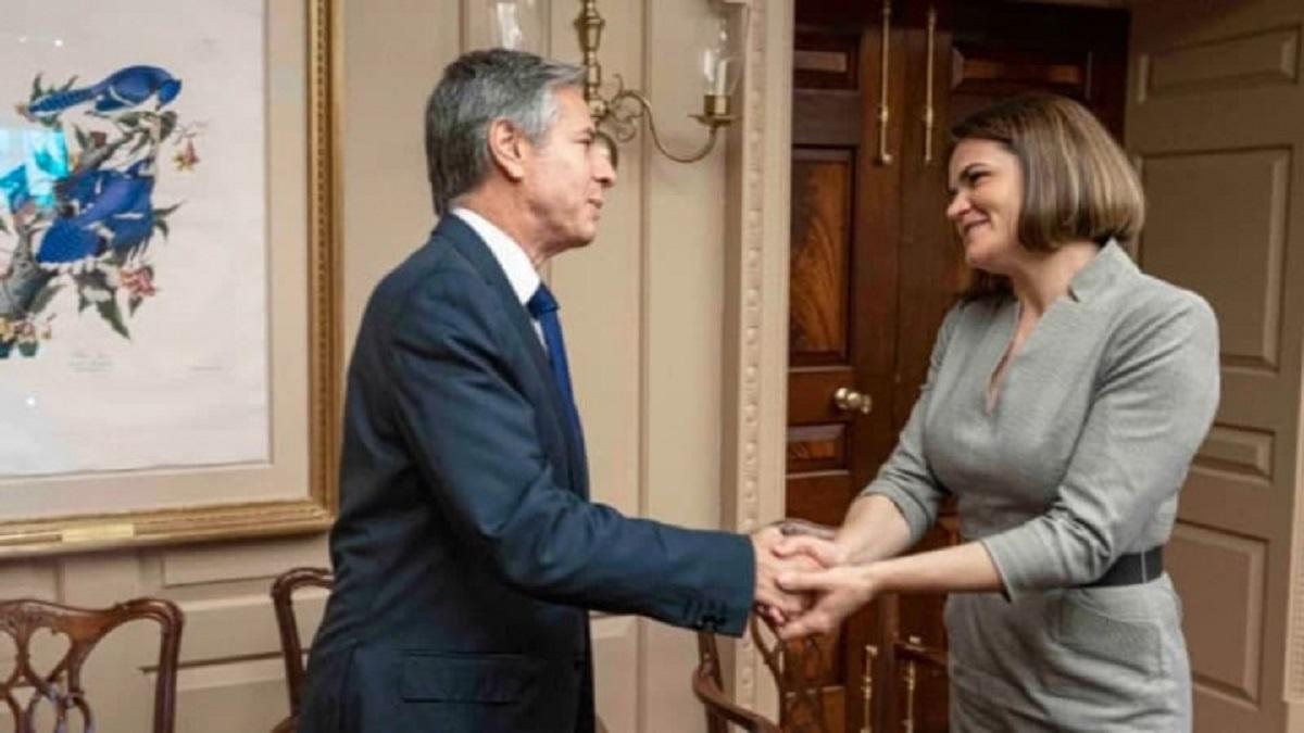 Блинкен и Тихановская Азаренок о визите Тихановской в США