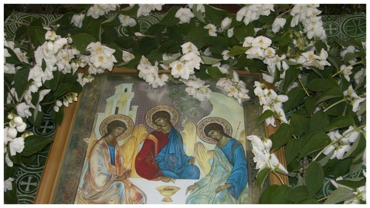 Икона Святой Троицы на праздник Троица икона праздник