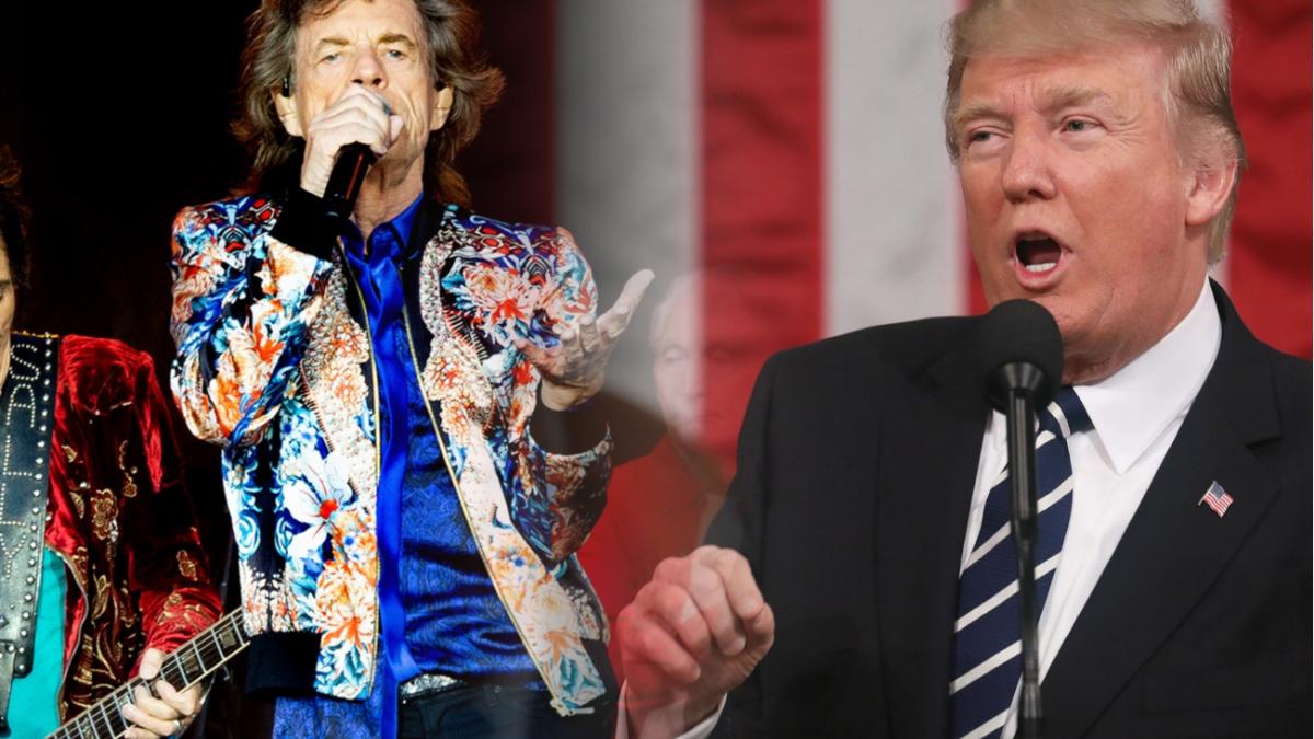 Дональд Трамп выступает под музыку The Rolling Stones The Rolling Stones и Трамп