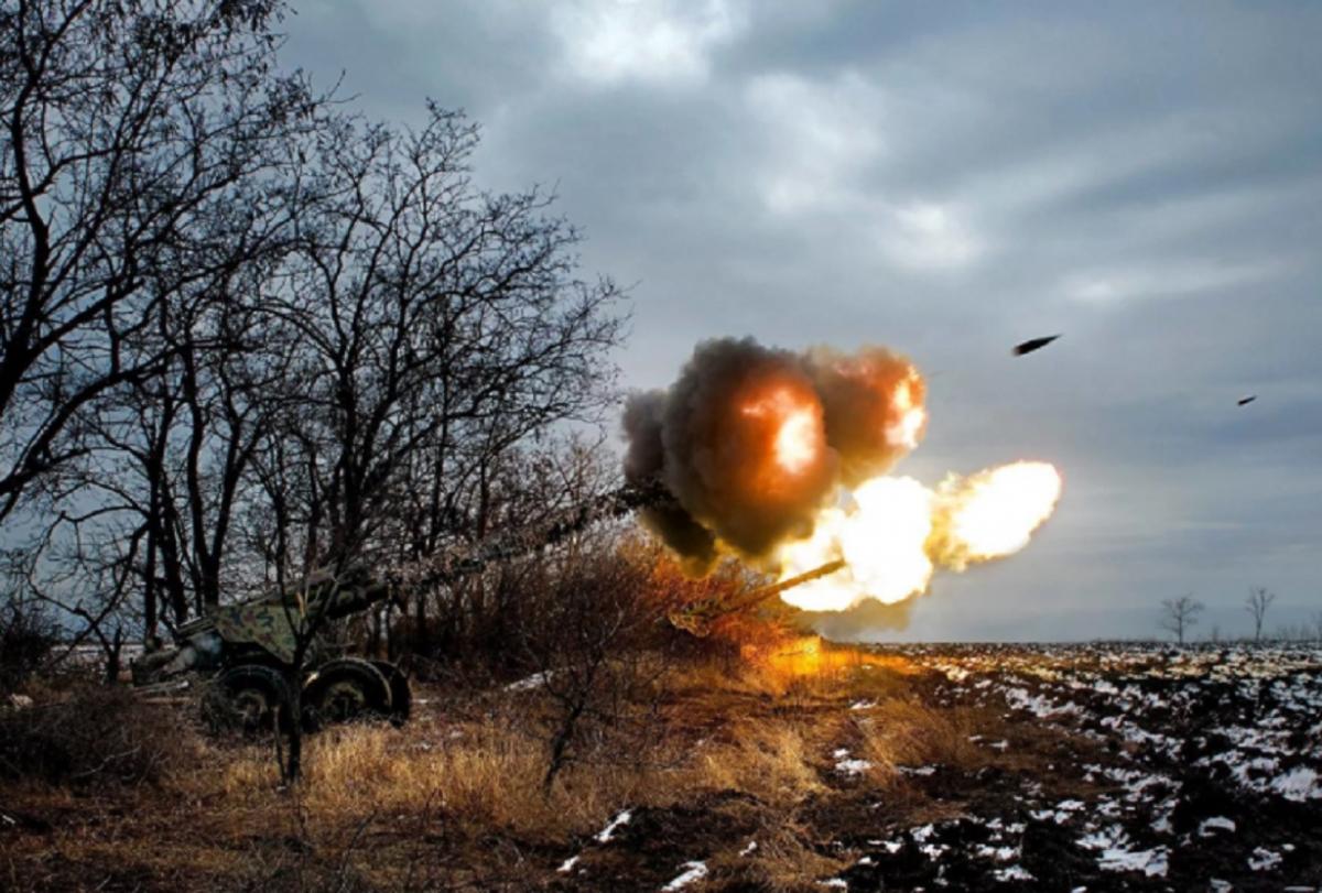 Обстрел ВСУ артиллерия