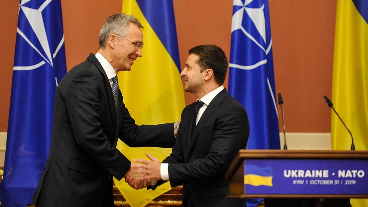 Встреча Столтенберга и Зеленского Украина НАТО Зеленский Столтенберг