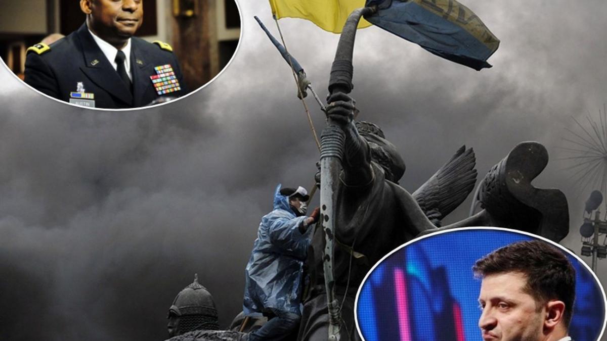ЛЛойд Остин и Владимир Зеленский Украина зря надеется на то, что США вмешаются в конфликт в Донбассе