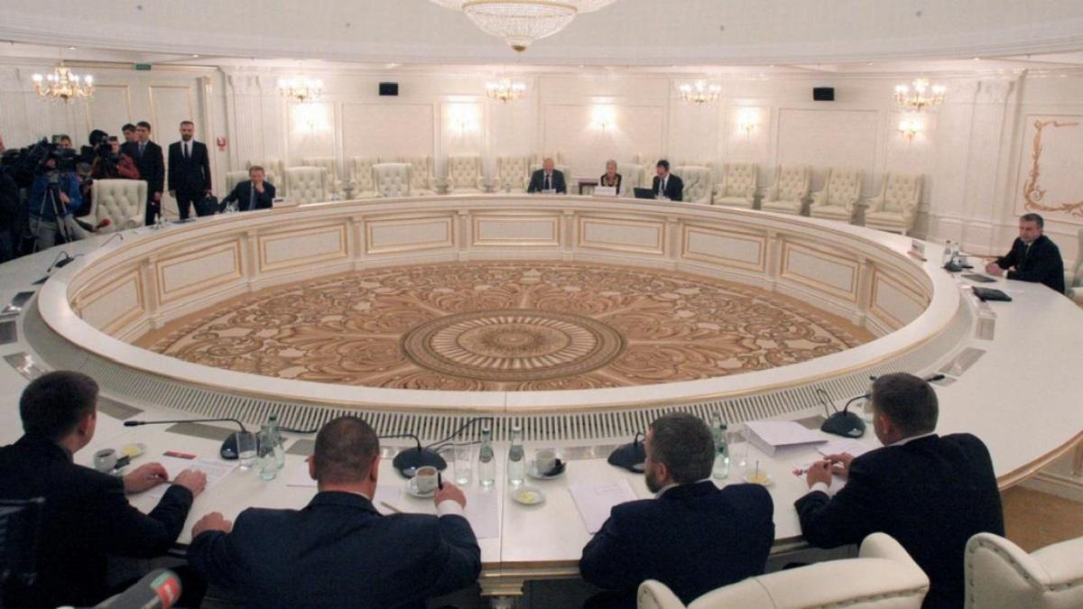 Заседание контактной группы по Донбассу Заседание контактной группы по Донбассу