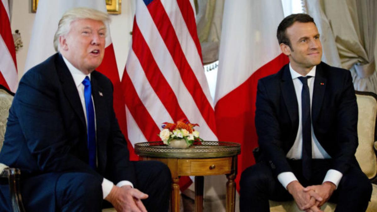 Президенты Франции и США встретились в Елисейском дворце Президенты Франции и США встретились в Елисейском дворце