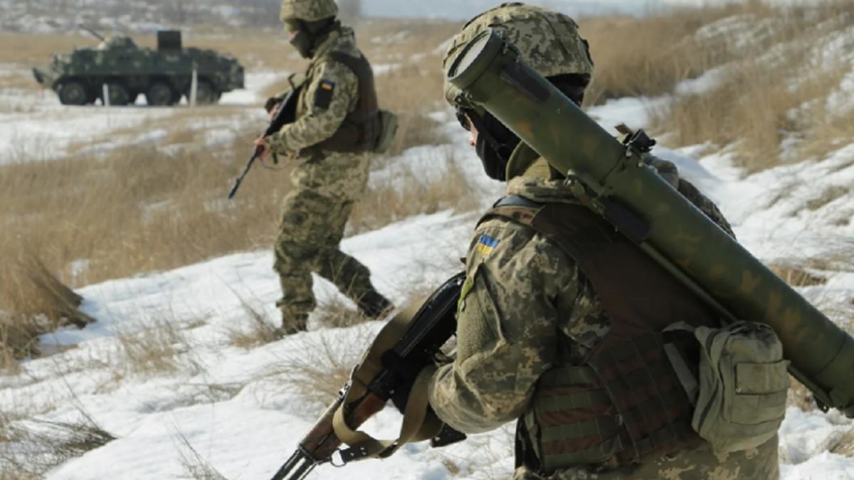 ВСУ в Донбассе Украинские военные Донбасс зима
