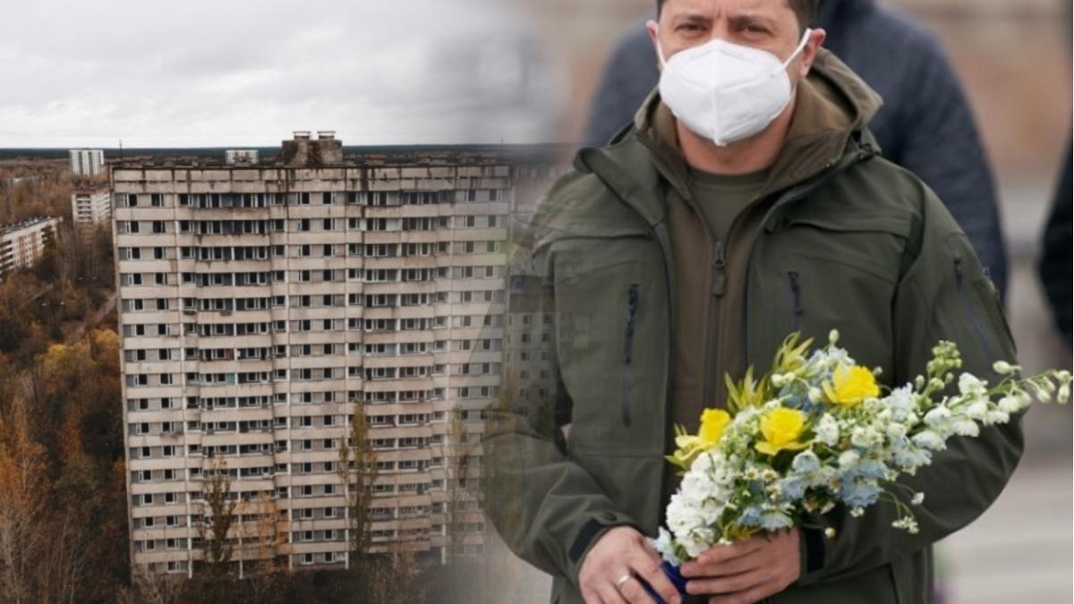 Владимир Зеленский в Чернобыле Зеленский Украина Чернобыль