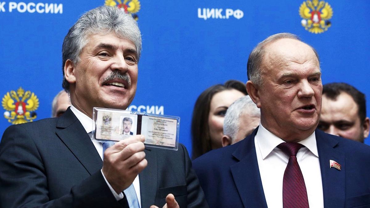 Павел Грудинин и Геннадий Зюганов Павел Грудинин и Геннадий Зюганов