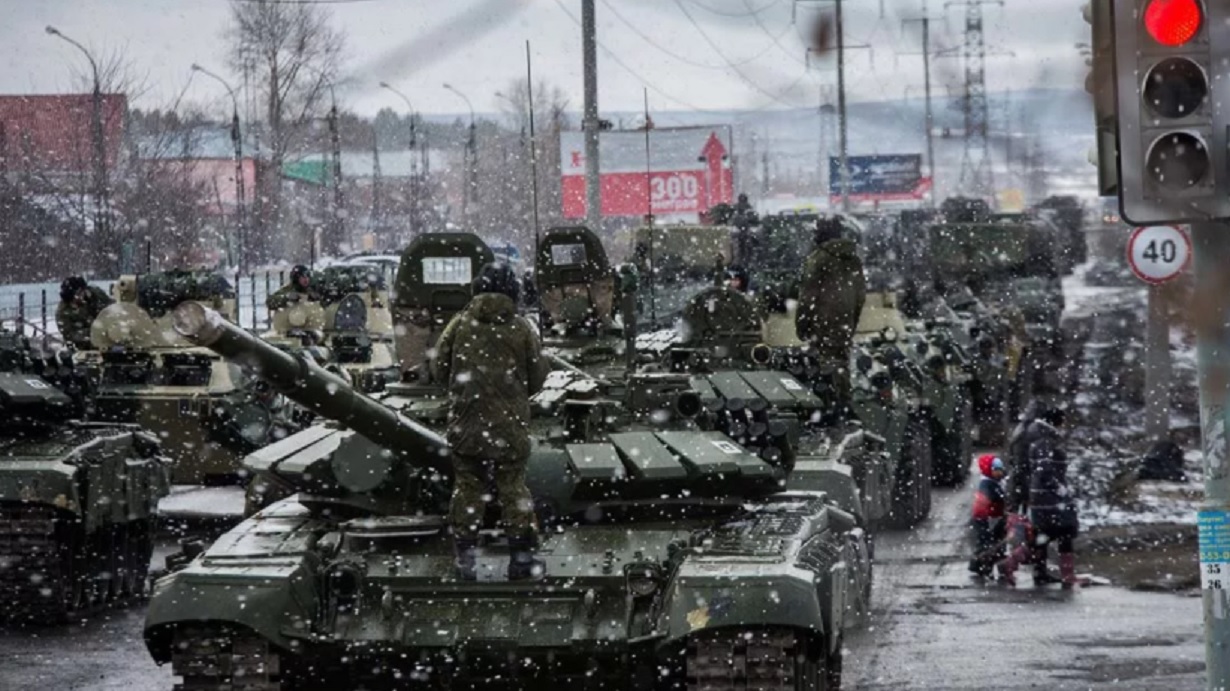 Российские войска в городе