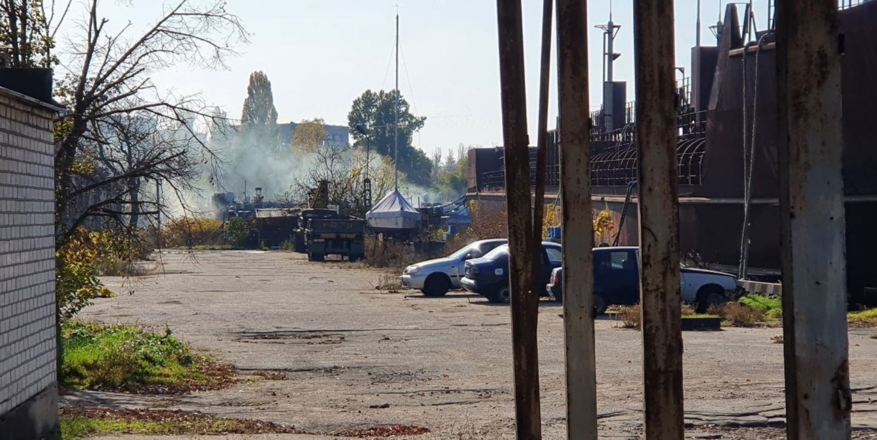 Ситуация на херсонском. Херсон обстрел. Взрыв от ракеты.